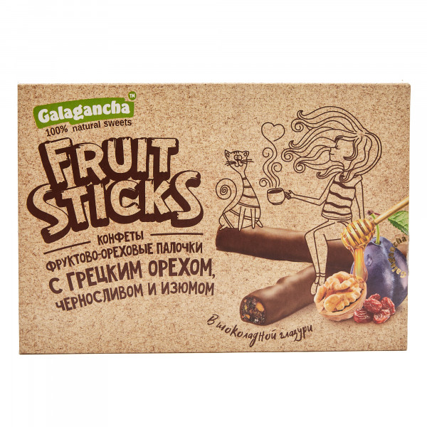 №2 Берестов КРАФТ Fruit Stiсks с черносливом и грецким орехом, 175г в Павлове