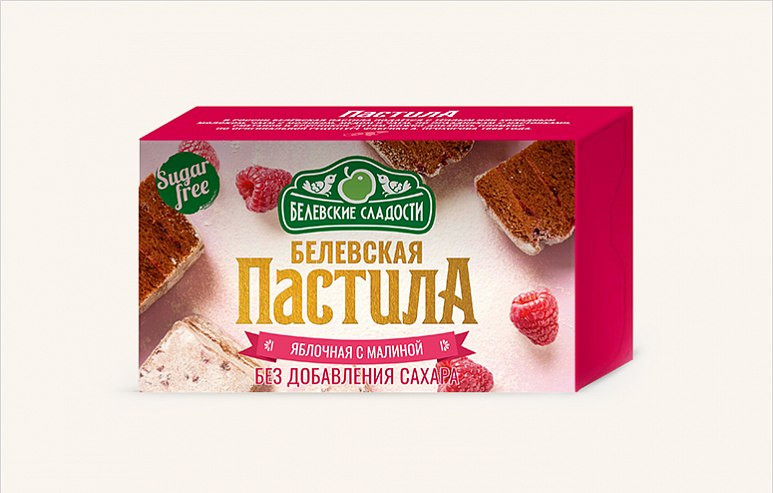  Пастила  200г диетическая с МАЛИНОЙ, НОВЫЙ ФОРМАТ (4*50г)   в Павлове