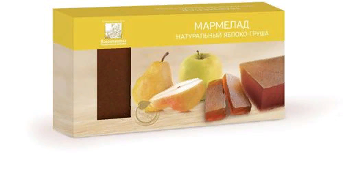 №2 Мармелад пластовый 210г ЯБЛОКО-ГРУША в Павлове