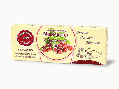 №2 Мармелад натуральный "Брусника" 140г в Павлове