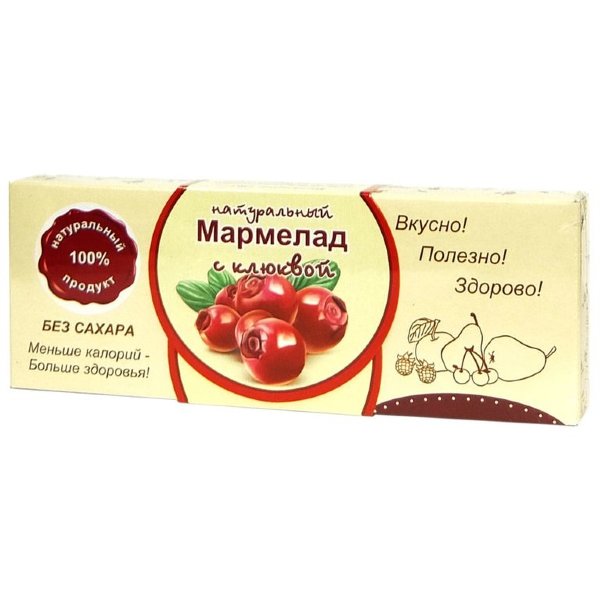 №2 Мармелад натуральный "Клюква" 140г в Павлове