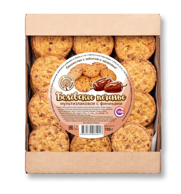 №3 Печенье мультизлаковое с Финиками 700г в Павлове