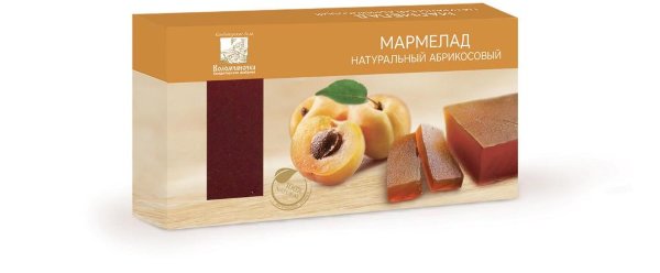 №2 Мармелад пластовый 210г абрикосовый  в Павлове